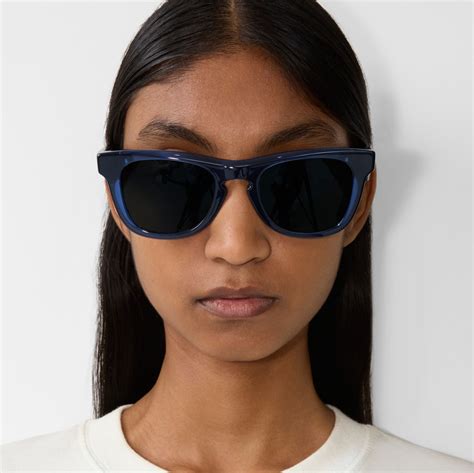 burberry cooling glass|Arch Facet Sunglasses in Dark blue .